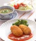 「カニクリームコロッケ」の献立