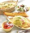 キャベツのキッシュの献立