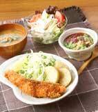 鮭のフライの献立