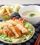 鶏の甘辛しょうゆ煮の献立