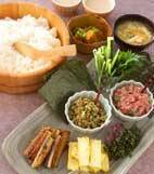 手巻きずしの献立