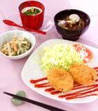 なつかしい味！じゃがいもホクホク基本のコロッケの献立