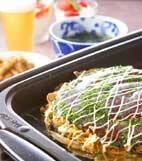 キャベツお好み焼きの献立