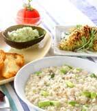 アスパラのリゾットの献立