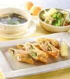 エビの春巻きの献立