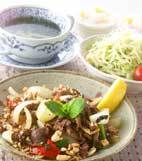 牛肉のエスニックソテーの献立