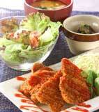 ひらひらトンカツの献立