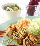 ナスのはさみ揚げの献立