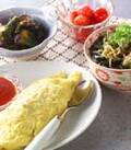 「ほうれん草のオムレツ」の献立