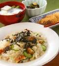 「ウナギの混ぜご飯」の献立