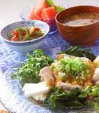 冷シャブ・おろしソースの献立