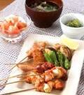 「タレから手作り 焼き鳥 簡単自宅で作る」の献立