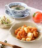 エビと豆腐のチリソースの献立