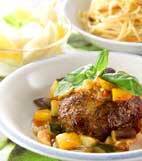 ハンバーグ夏野菜ソースの献立