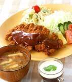 やわらかトンカツの献立
