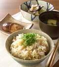 「旬の味わい 鮎の炊き込みご飯」の献立