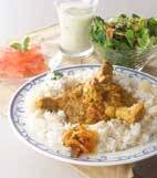 チキンカレーの献立