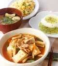 「キムチ肉豆腐」の献立