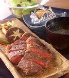 ステーキ＆焼き野菜の献立