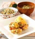 エビと長芋の落とし揚げの献立