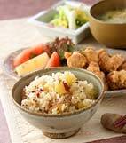 サツマイモご飯の献立
