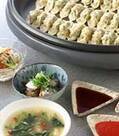 「ホットプレート焼き餃子」の献立