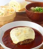 チーズハンバーグの献立