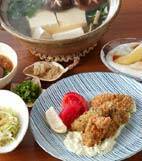 カキフライの献立