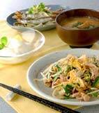 豚キムチ炒めの献立