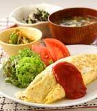 ひき肉オムレツの献立