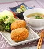 和風ポテトコロッケの献立