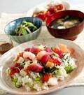 「お造りちらしずし」の献立