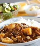 ビーフカレーの献立