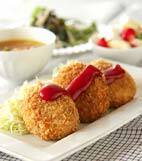キノコのコロッケの献立