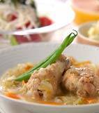 鶏手羽元の白ワイン煮の献立