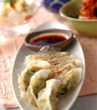 エビ入り餃子の献立