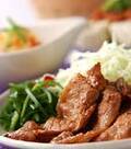 「豚肉の黒糖ショウガ焼き」の献立