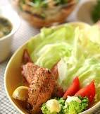 鶏手羽のペッパー焼きの献立