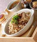「牛肉の混ぜご飯」の献立