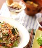 炒め素麺の献立