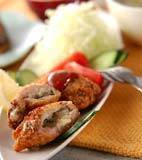 ポークのはさみ揚げの献立