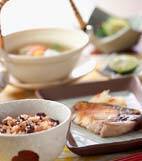 小豆の炊き込みおこわの献立