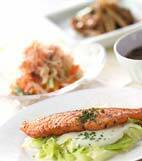 サーモンのムニエルの献立