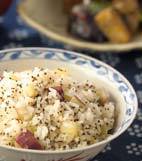 サツマイモご飯の献立