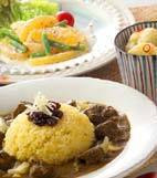 ホウレン草カレーの献立