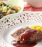 ハンバーグ・板コン添えの献立