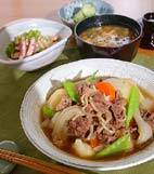 肉じゃがの献立