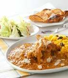 骨付きチキンカレーの献立