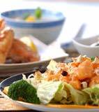 むきエビのオーロラ和えの献立