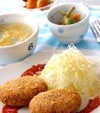 ポテトコロッケの献立